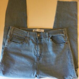 Levi Strauss Signature Heritage High Rise Skinny Light Blue Denim Jeans Size 16